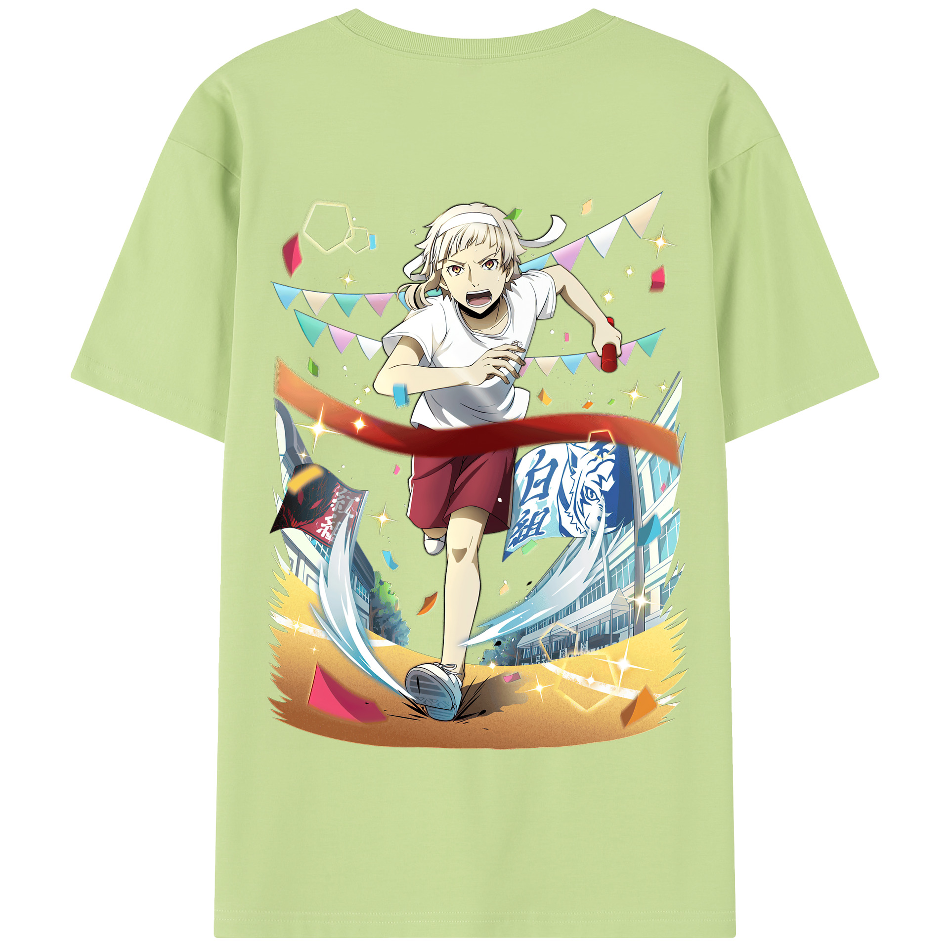 （画像用） 文豪ストレイドッグス Bungo Stray Dogs 綿100％半袖Tシャツ（背面プリント）